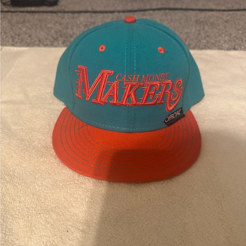 Teal and Orange Cap